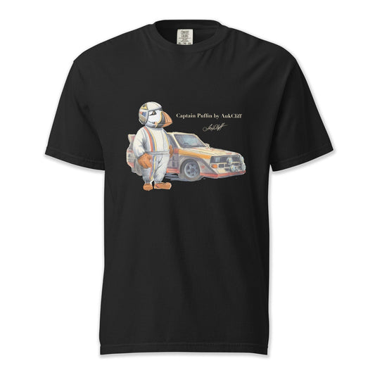 AukCliff Captain Puffin T-shirt Black / S Captain Puffin™ Rally Driver T-Shirt