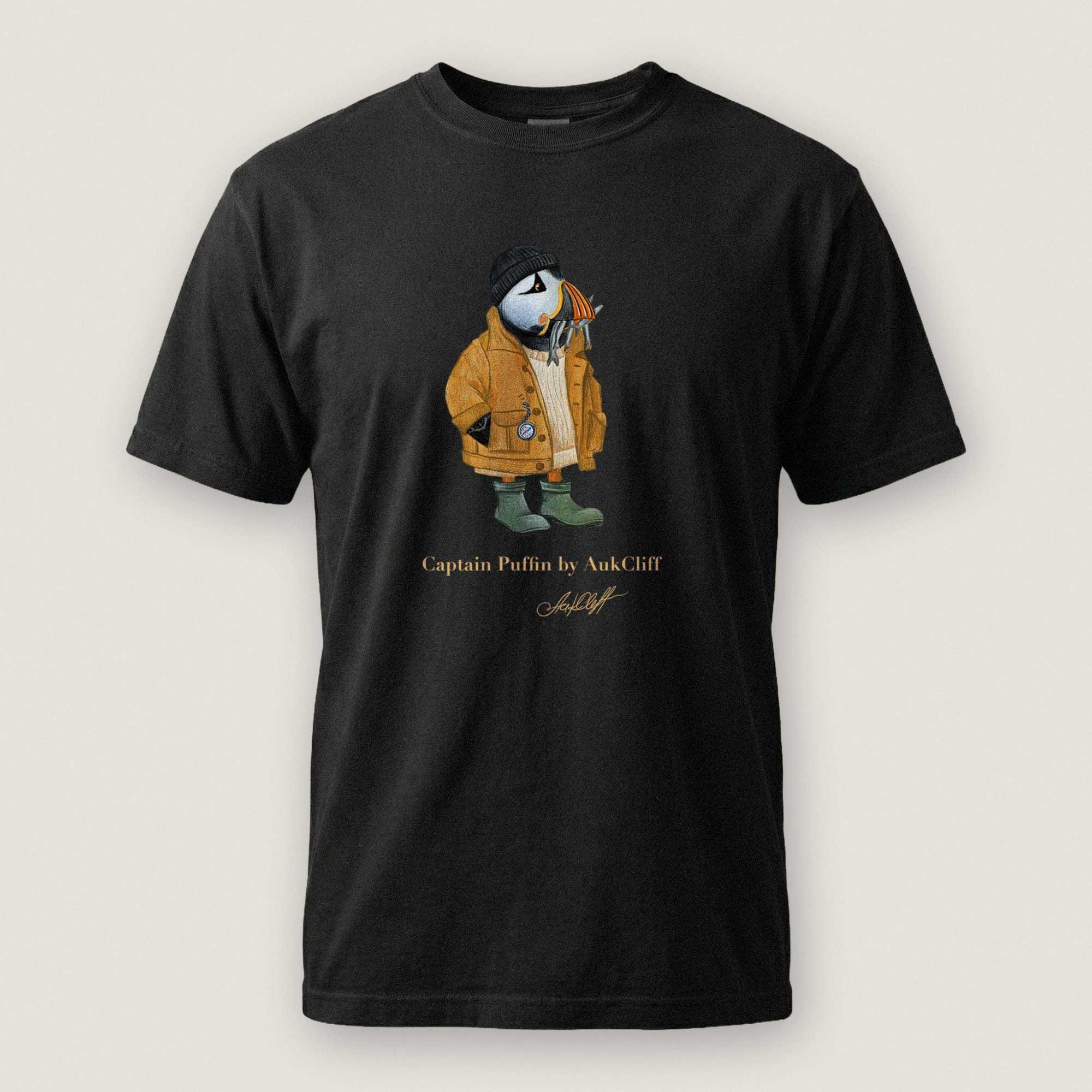 AukCliff Captain Puffin T-shirt Black / S Captain Puffin™ Sailor “Catch of the Day” Comfort Colors T-Shirt