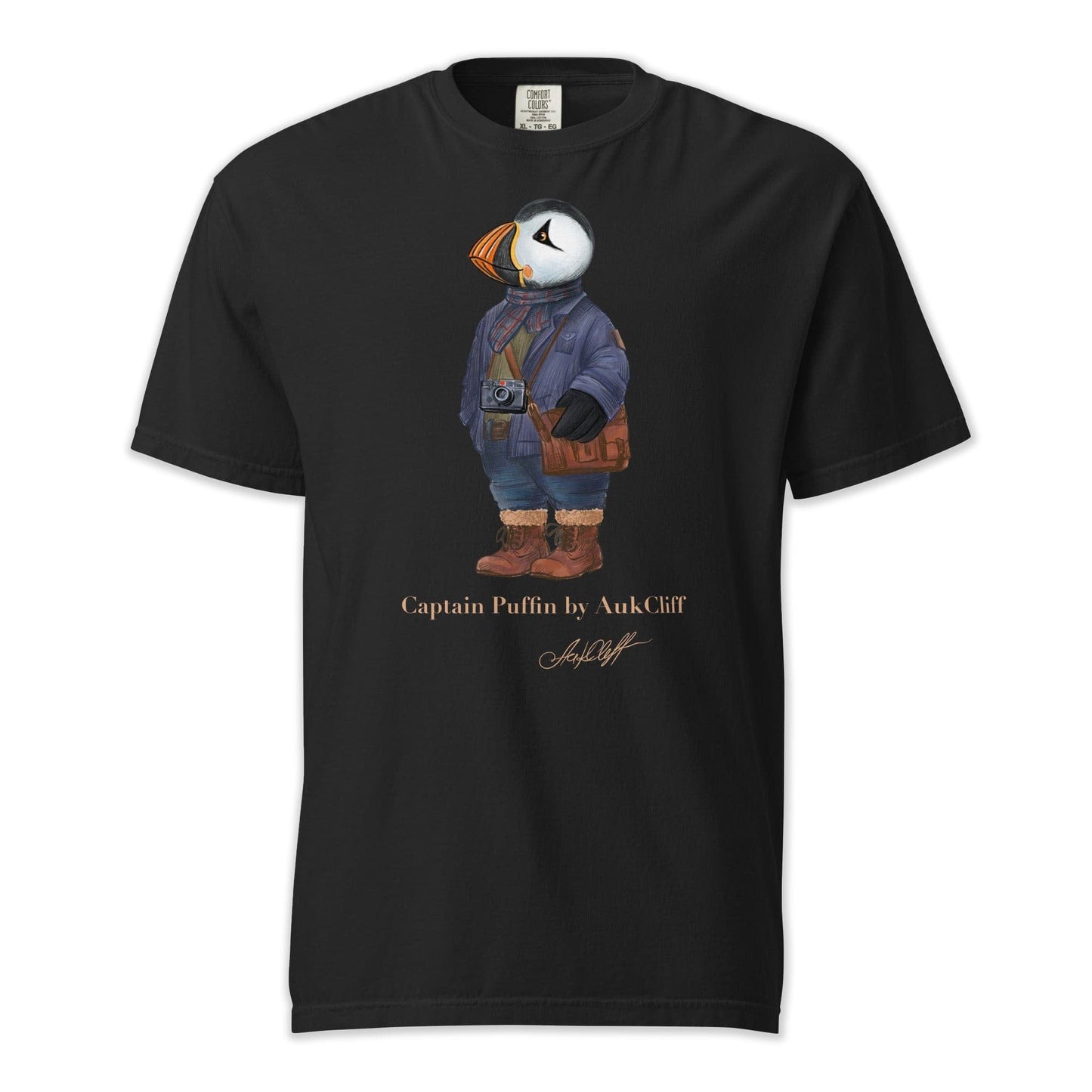 AukCliff Captain Puffin T-shirt Black / S Captain Puffin™ Street Photographer Comfort Colors T-Shirt