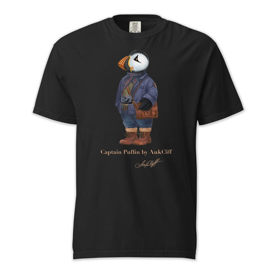 AukCliff Captain Puffin T-shirt Black / S Captain Puffin™ Street Photographer Comfort Colors T-Shirt
