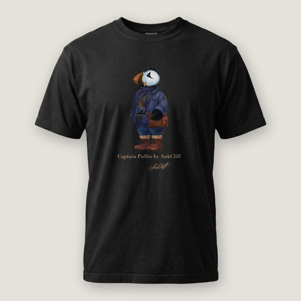 AukCliff Captain Puffin T-shirt Black / S Captain Puffin™ Street Photographer Comfort Colors T-Shirt