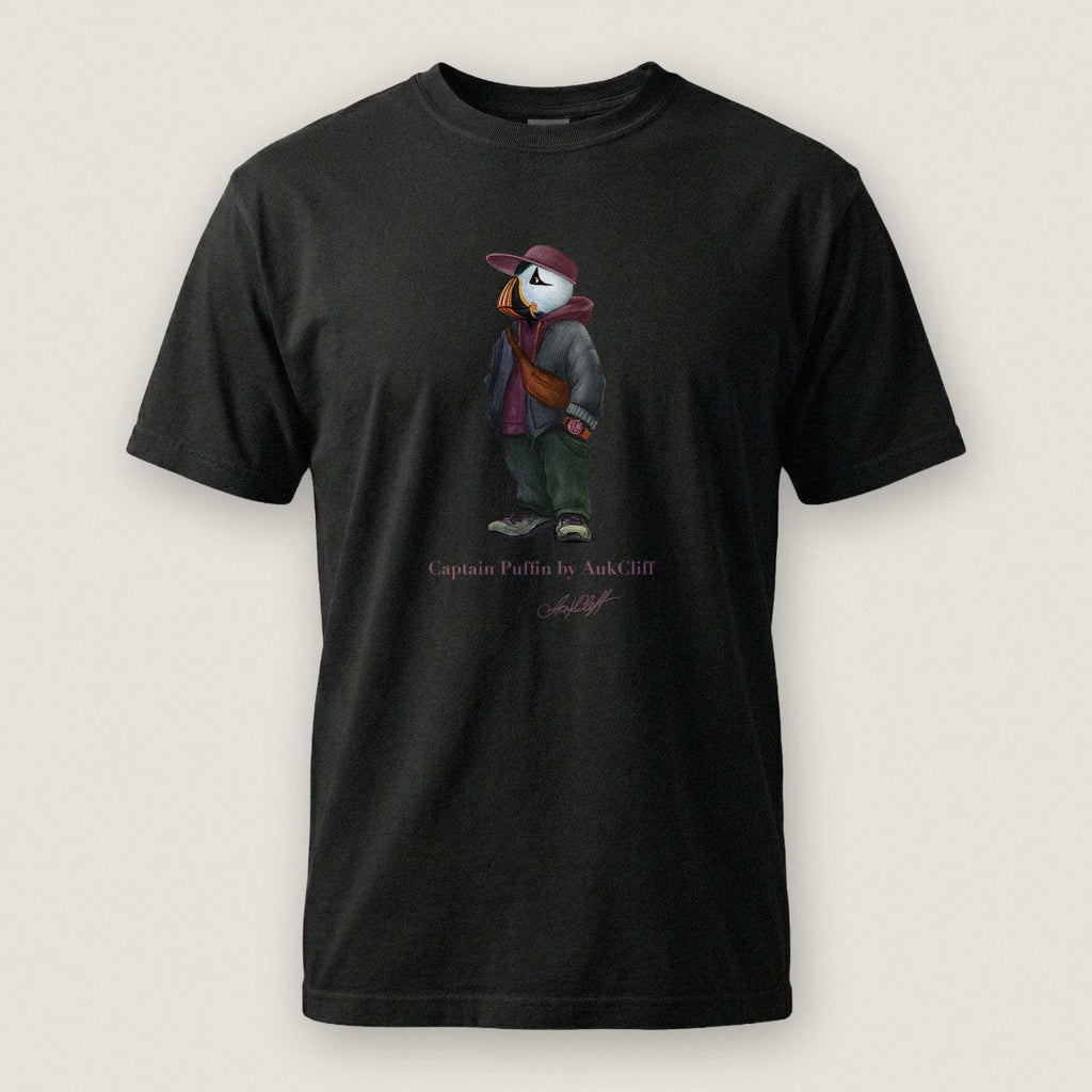 AukCliff Captain Puffin T-shirt Black / S Captain Puffin™ “Streetwear Scout” Comfort Colors T-Shirt