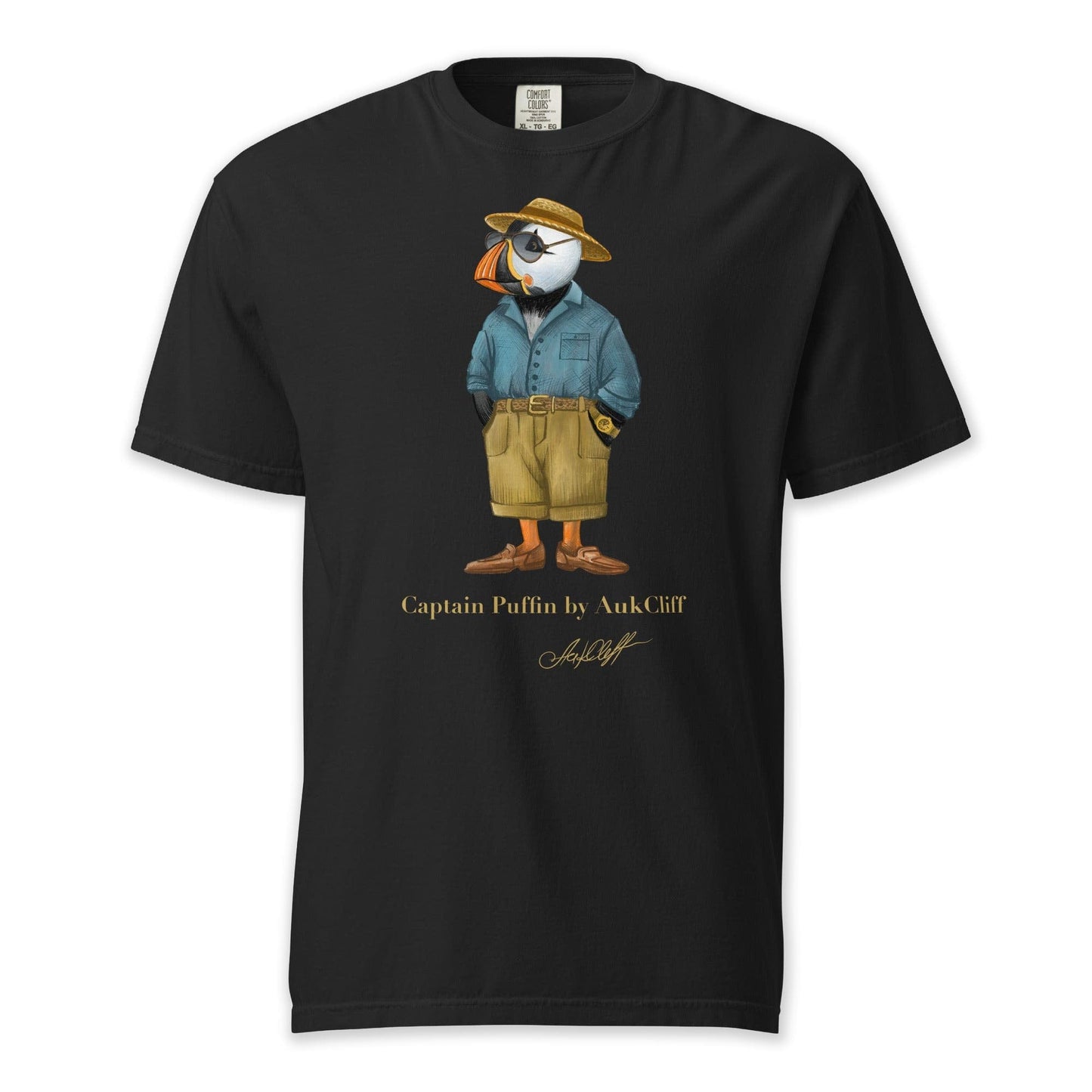 AukCliff Captain Puffin T-shirt Black / S Captain Puffin™ “Summer Scout” Comfort Colors T-Shirt