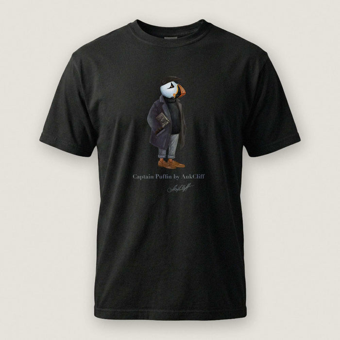 AukCliff Captain Puffin T-shirt Black / S Captain Puffin™ “The Curator” Comfort Colors T-Shirt