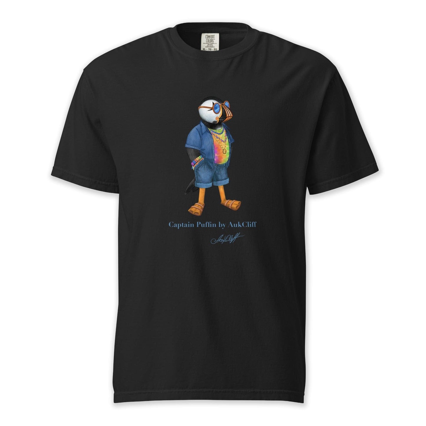 AukCliff Captain Puffin T-shirt Black / S Captain Puffin™ “The Festival Wanderer” Comfort Colors T-Shirt