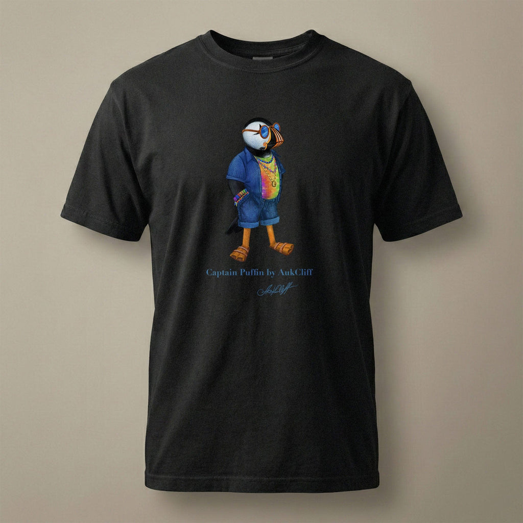 AukCliff Captain Puffin T-shirt Black / S Captain Puffin™ “The Festival Wanderer” Comfort Colors T-Shirt