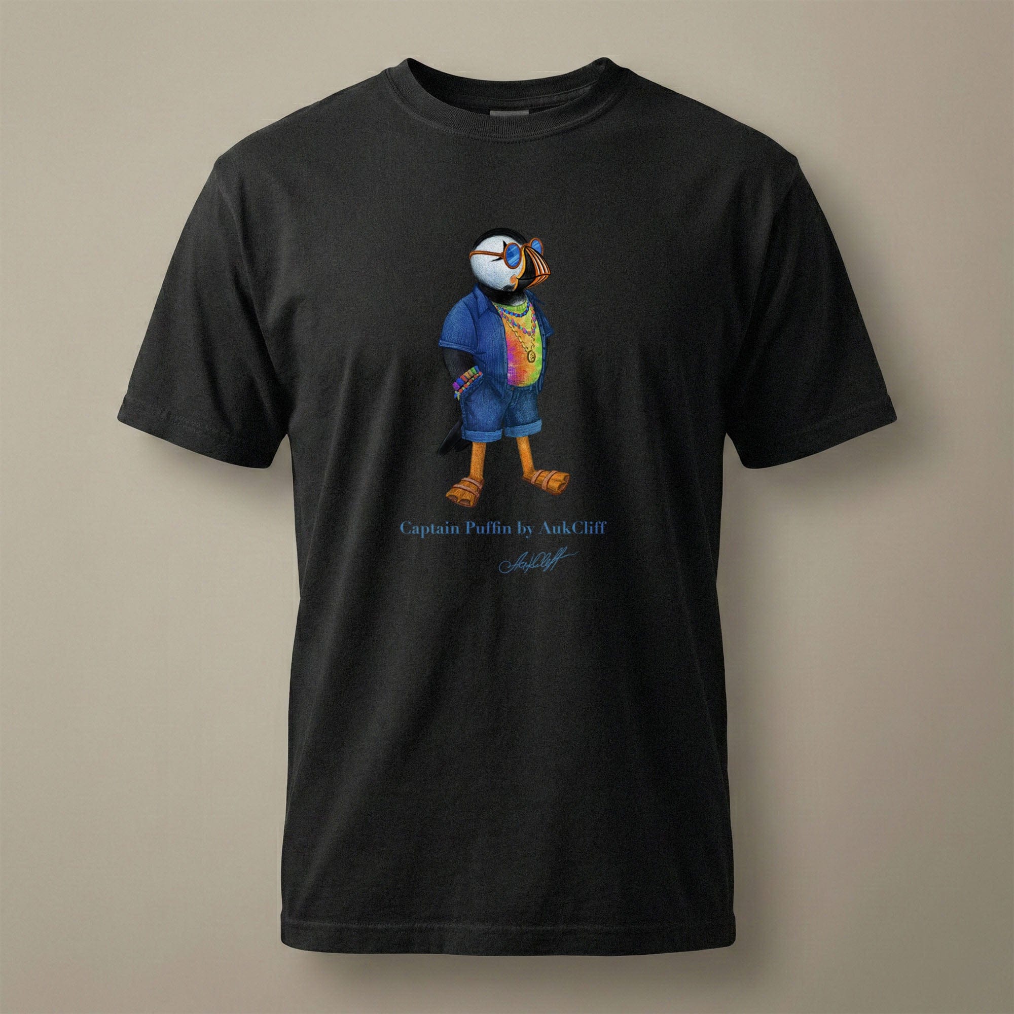AukCliff Captain Puffin T-shirt Black / S Captain Puffin™ “The Festival Wanderer” Comfort Colors T-Shirt