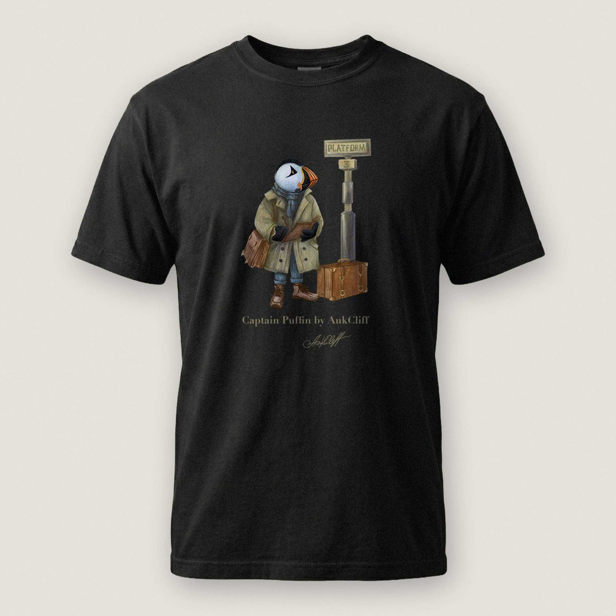AukCliff Captain Puffin T-shirt Black / S Captain Puffin™ “The Storyteller” Comfort Colors T-Shirt