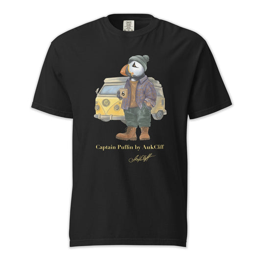 AukCliff Captain Puffin T-shirt Black / S Captain Puffin™ Van Life Comfort Colors T-Shirt