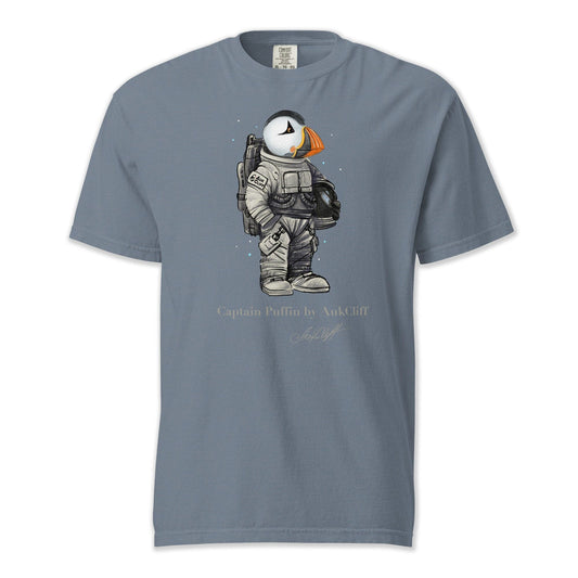AukCliff Captain Puffin T-shirt Blue Jean / S Captain Puffin™ Astronaut Comfort Colors T-Shirt