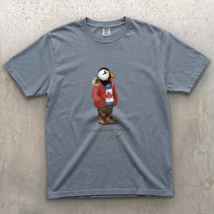 AukCliff Captain Puffin T-shirt Blue Jean / S Captain Puffin™ “Canada Trailkeeper” Comfort Colors T-Shirt