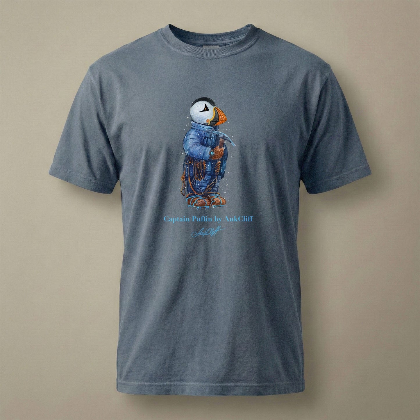 AukCliff Captain Puffin T-shirt Blue Jean / S Captain Puffin™ Everest Expedition Comfort Colors T-Shirt