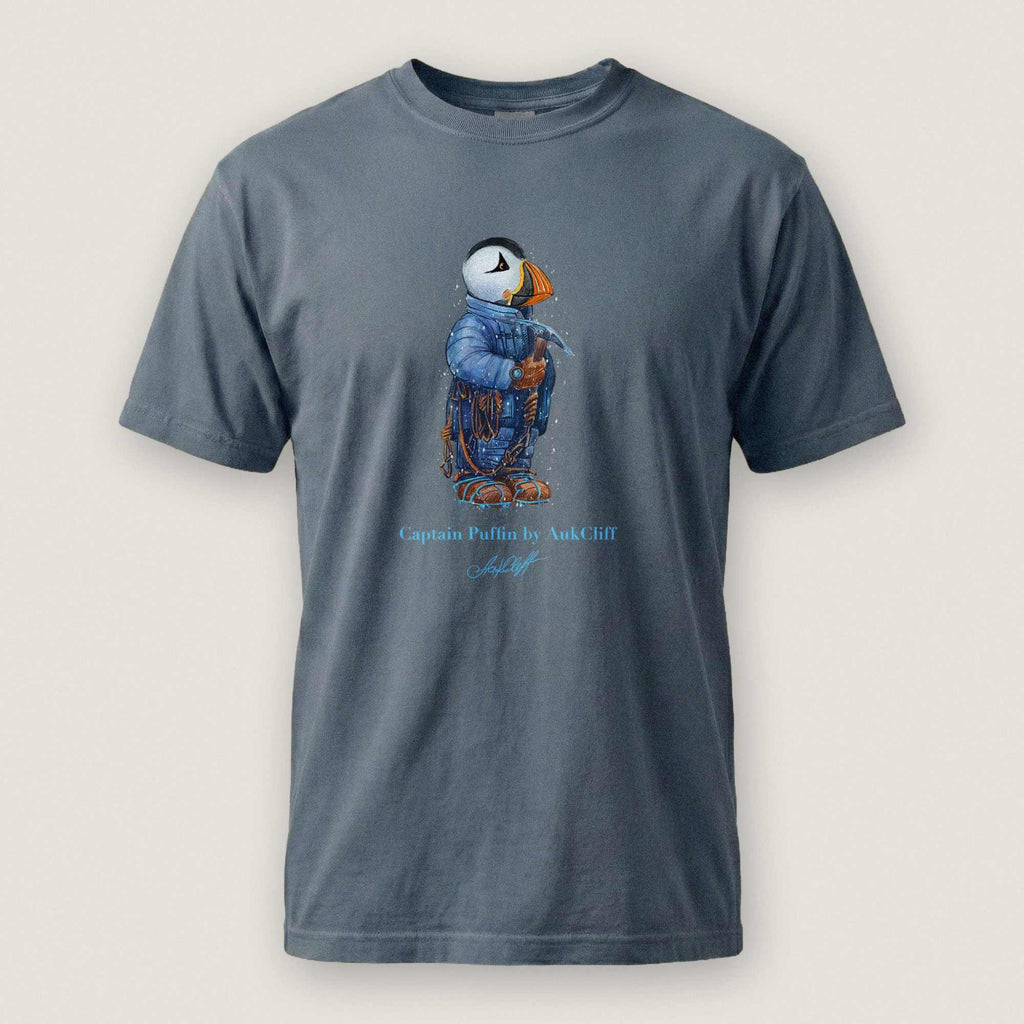 AukCliff Captain Puffin T-shirt Blue Jean / S Captain Puffin™ Everest Expedition Comfort Colors T-Shirt