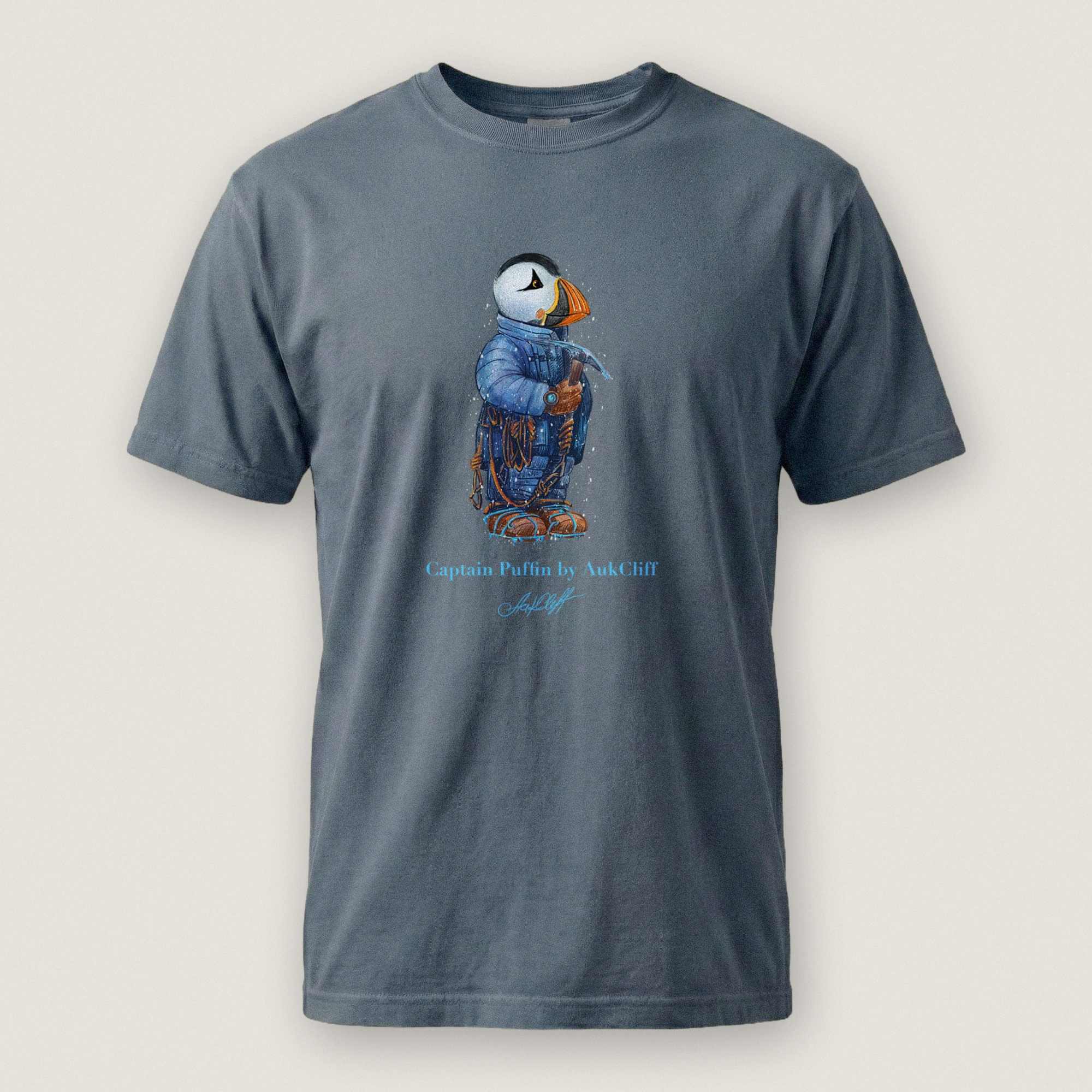 AukCliff Captain Puffin T-shirt Blue Jean / S Captain Puffin™ Everest Expedition Comfort Colors T-Shirt