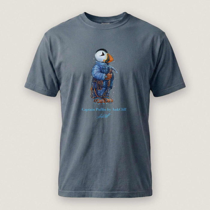 AukCliff Captain Puffin T-shirt Blue Jean / S Captain Puffin™ Everest Expedition Comfort Colors T-Shirt