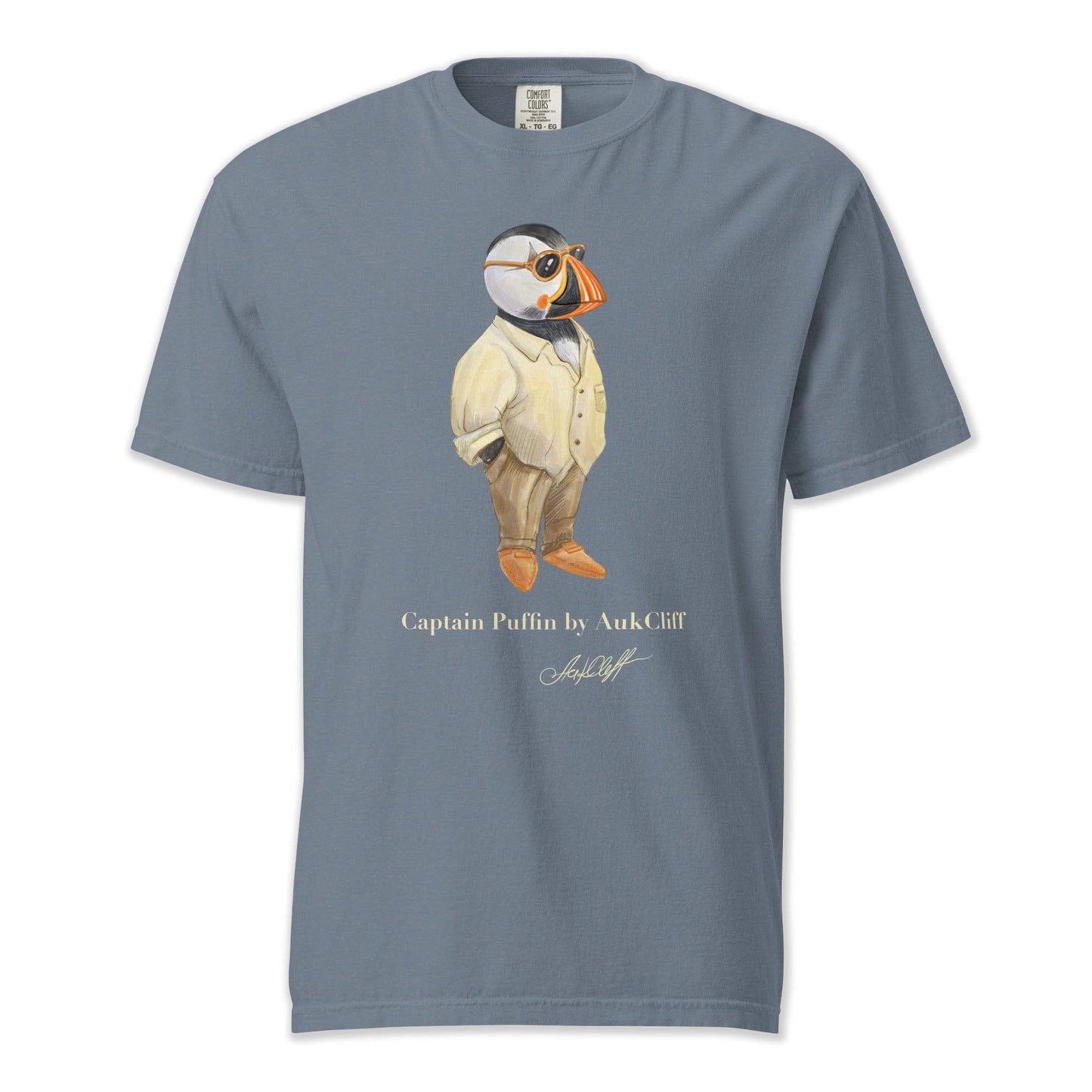 AukCliff Captain Puffin T-shirt Blue Jean / S Captain Puffin™ Fashion Explorer Comfort Colors T-Shirt
