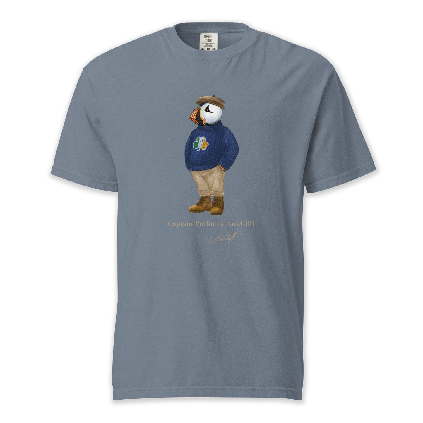 AukCliff Captain Puffin T-shirt Blue Jean / S Captain Puffin™ “Irish Trailkeeper” T-Shirt