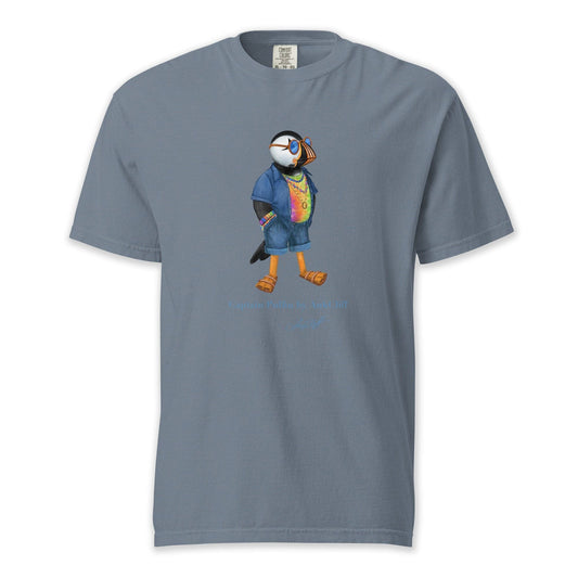 AukCliff Captain Puffin T-shirt Blue Jean / S Captain Puffin™ “The Festival Wanderer” Comfort Colors T-Shirt