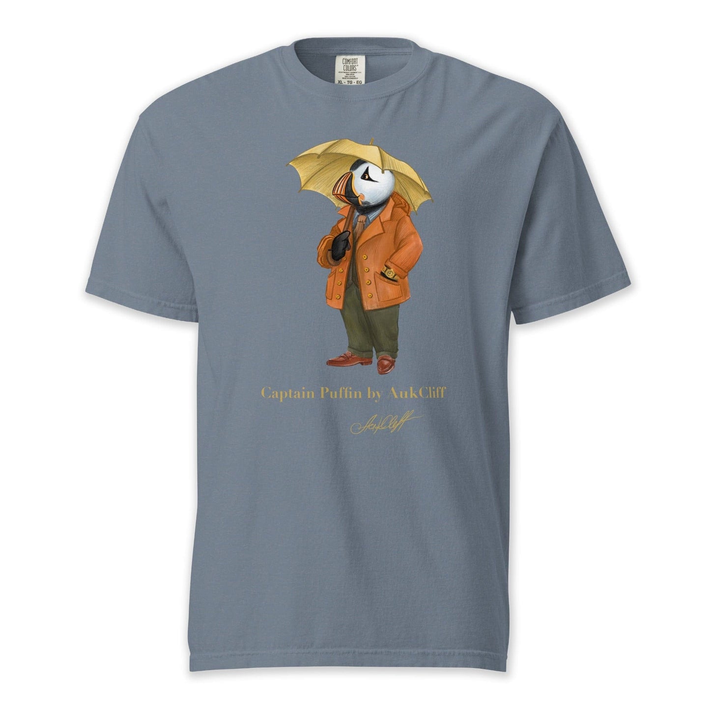 AukCliff Captain Puffin T-shirt Blue Jean / S Captain Puffin “The Spring Wanderer” T-Shirt
