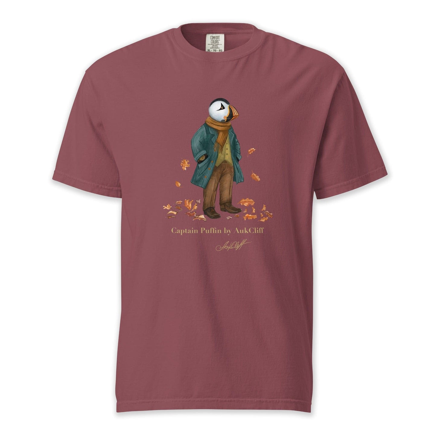 AukCliff Captain Puffin T-shirt Brick / S Captain Puffin™ “Autumn Wanderer” Comfort Colors T-Shirt