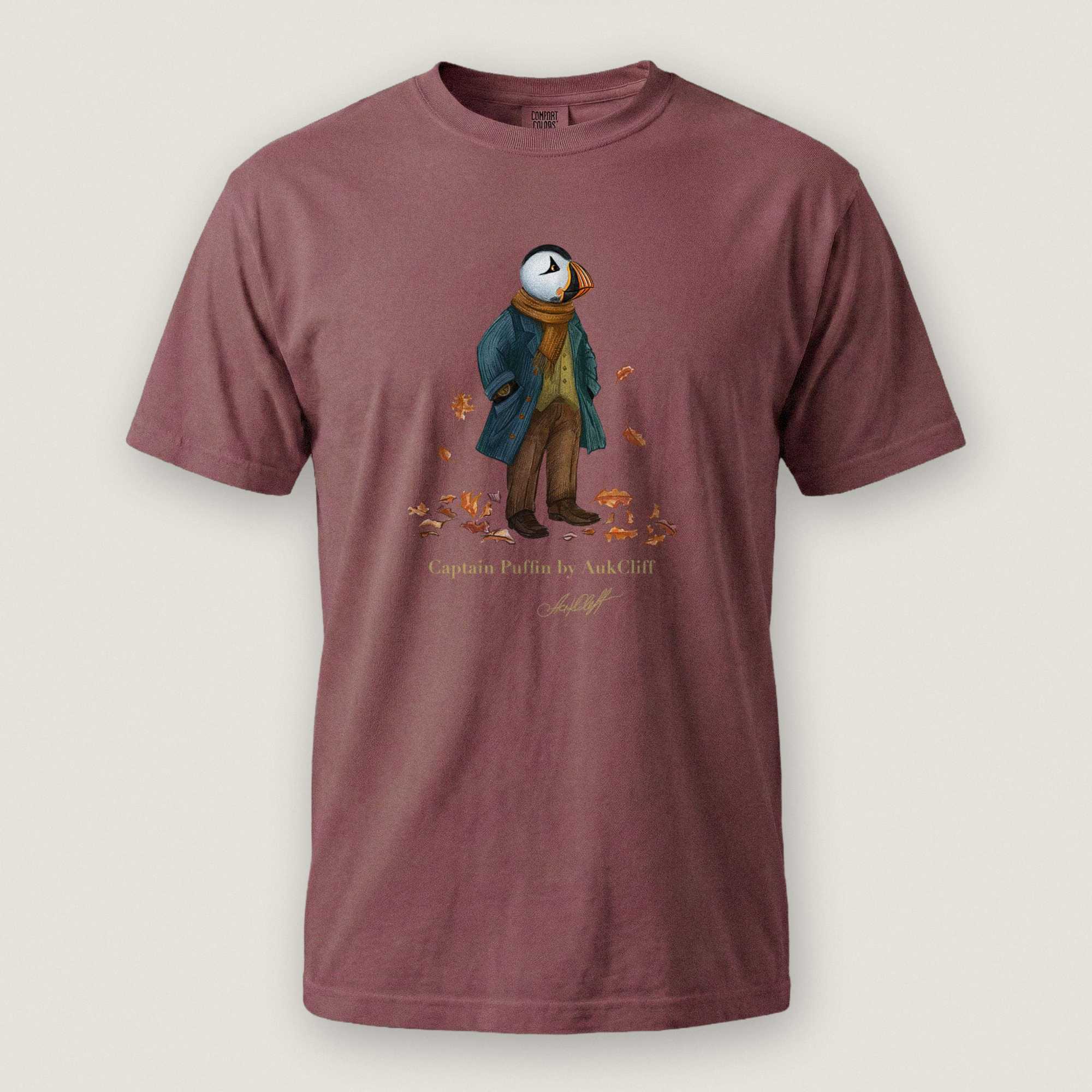AukCliff Captain Puffin T-shirt Brick / S Captain Puffin™ “Autumn Wanderer” Comfort Colors T-Shirt