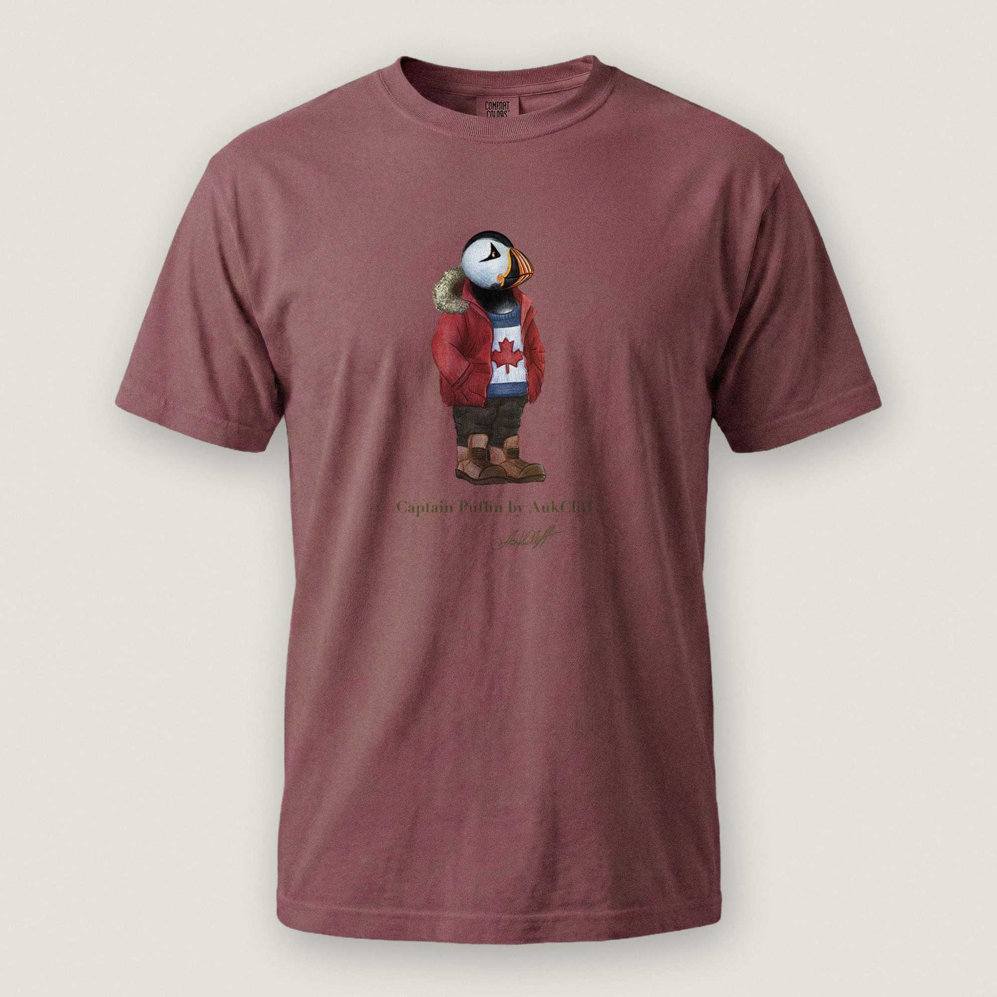 AukCliff Captain Puffin T-shirt Brick / S Captain Puffin™ “Canada Trailkeeper” Comfort Colors T-Shirt