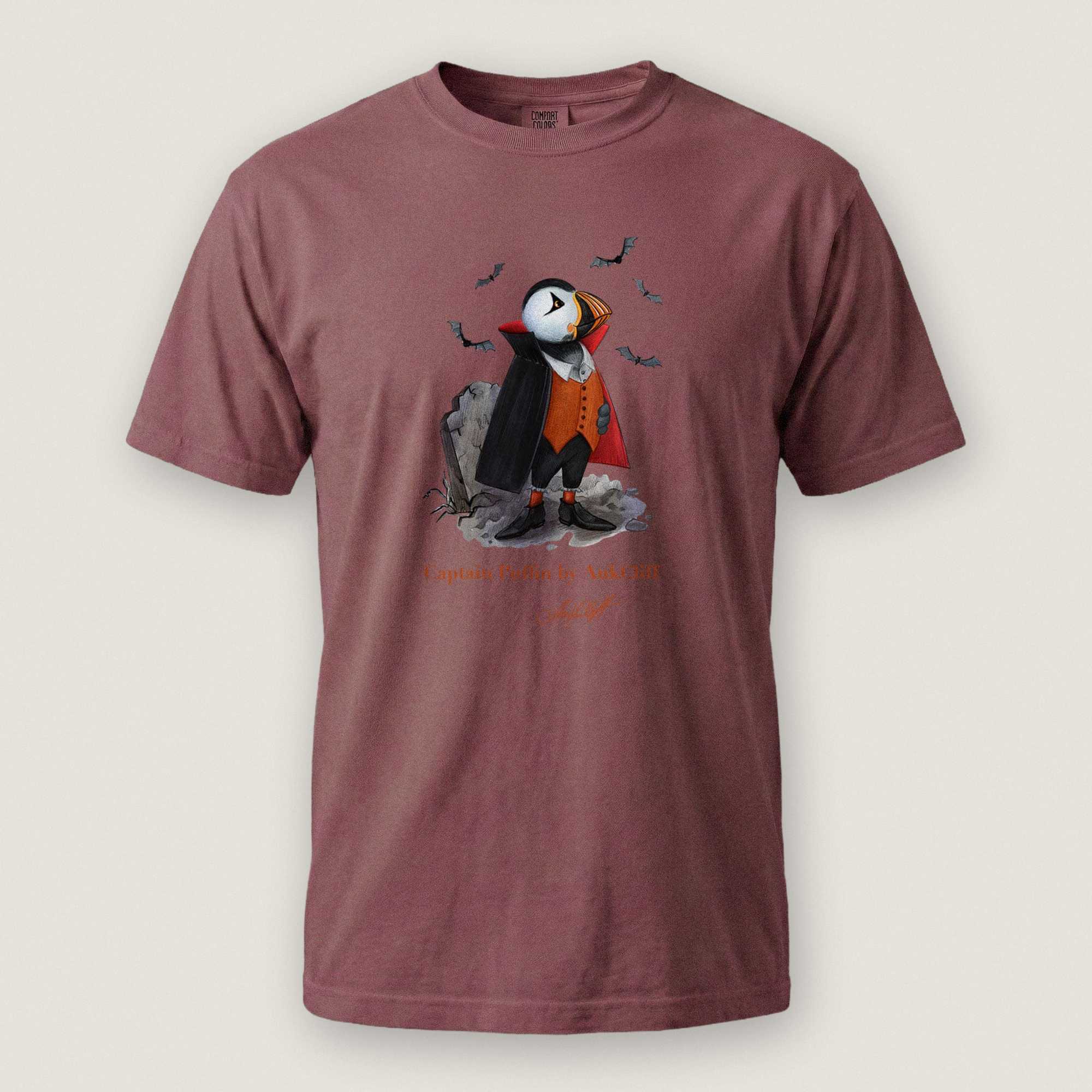 AukCliff Captain Puffin T-shirt Brick / S Captain Puffin™ "Count Dracula" Comfort Colors T-Shirt