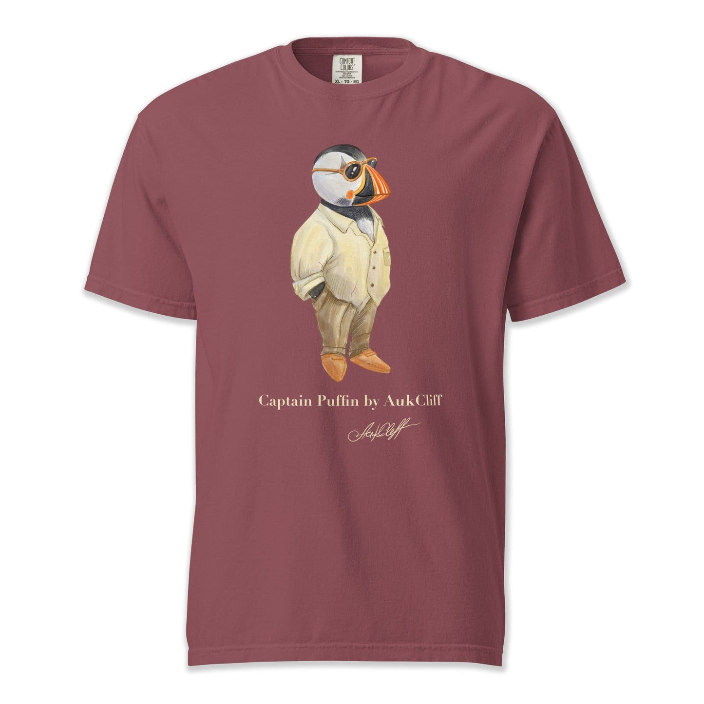 AukCliff Captain Puffin T-shirt Brick / S Captain Puffin™ Fashion Explorer Comfort Colors T-Shirt