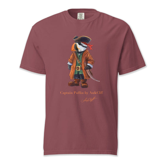 AukCliff Captain Puffin T-shirt Brick / S Captain Puffin™ Pirate Comfort Colors T-Shirt