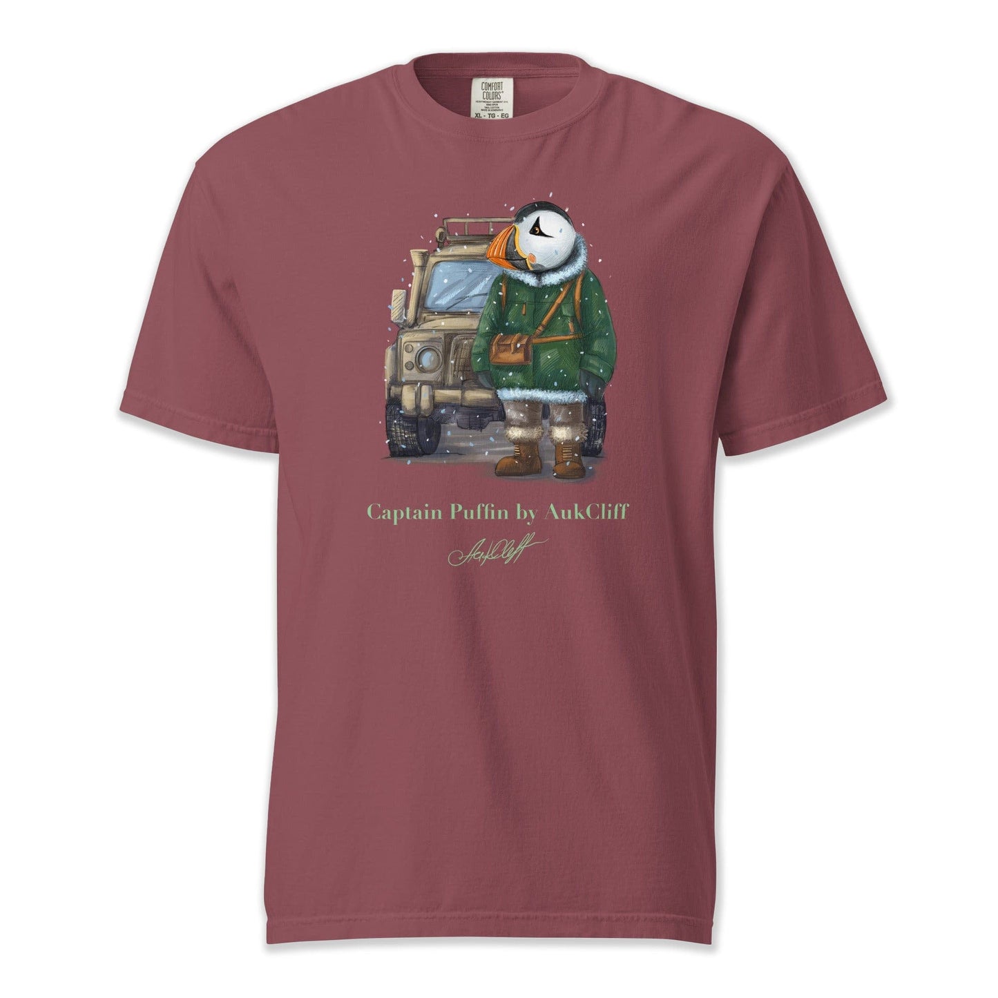 AukCliff Captain Puffin T-shirt Brick / S Captain Puffin™ Polar Explorer Comfort Colors T-shirt