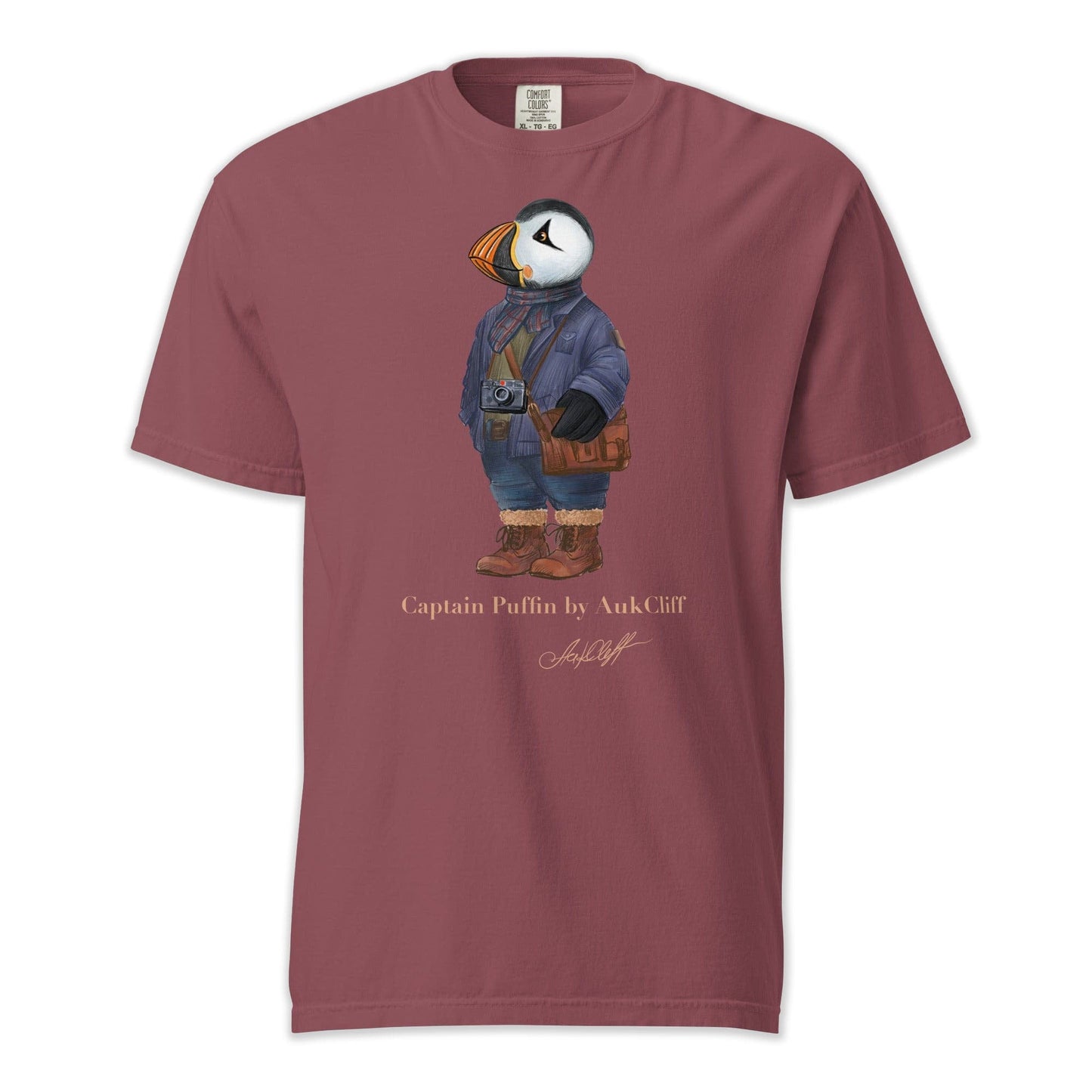 AukCliff Captain Puffin T-shirt Brick / S Captain Puffin™ Street Photographer Comfort Colors T-Shirt