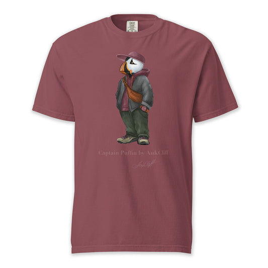 AukCliff Captain Puffin T-shirt Brick / S Captain Puffin™ “Streetwear Scout” Comfort Colors T-Shirt