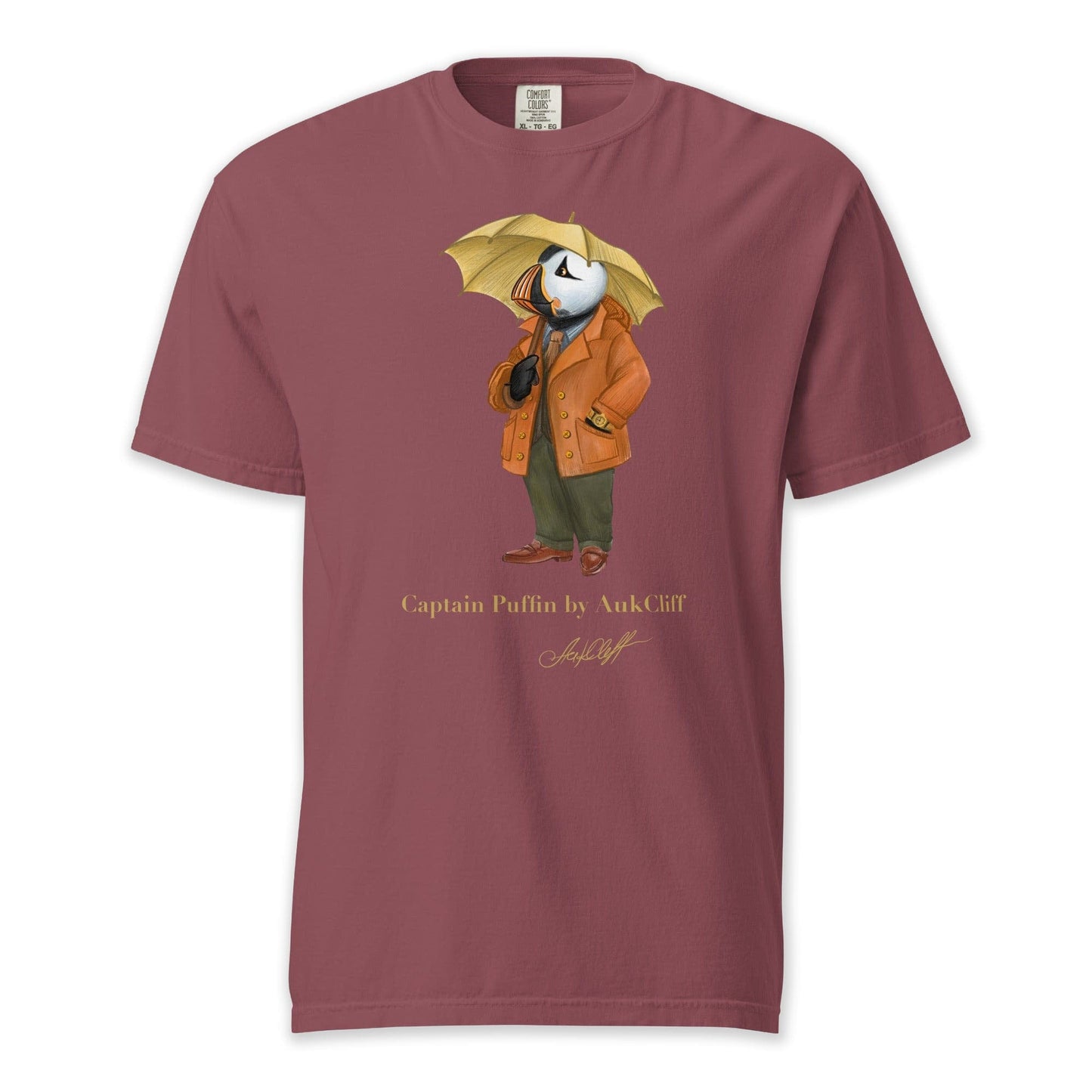 AukCliff Captain Puffin T-shirt Brick / S Captain Puffin “The Spring Wanderer” T-Shirt