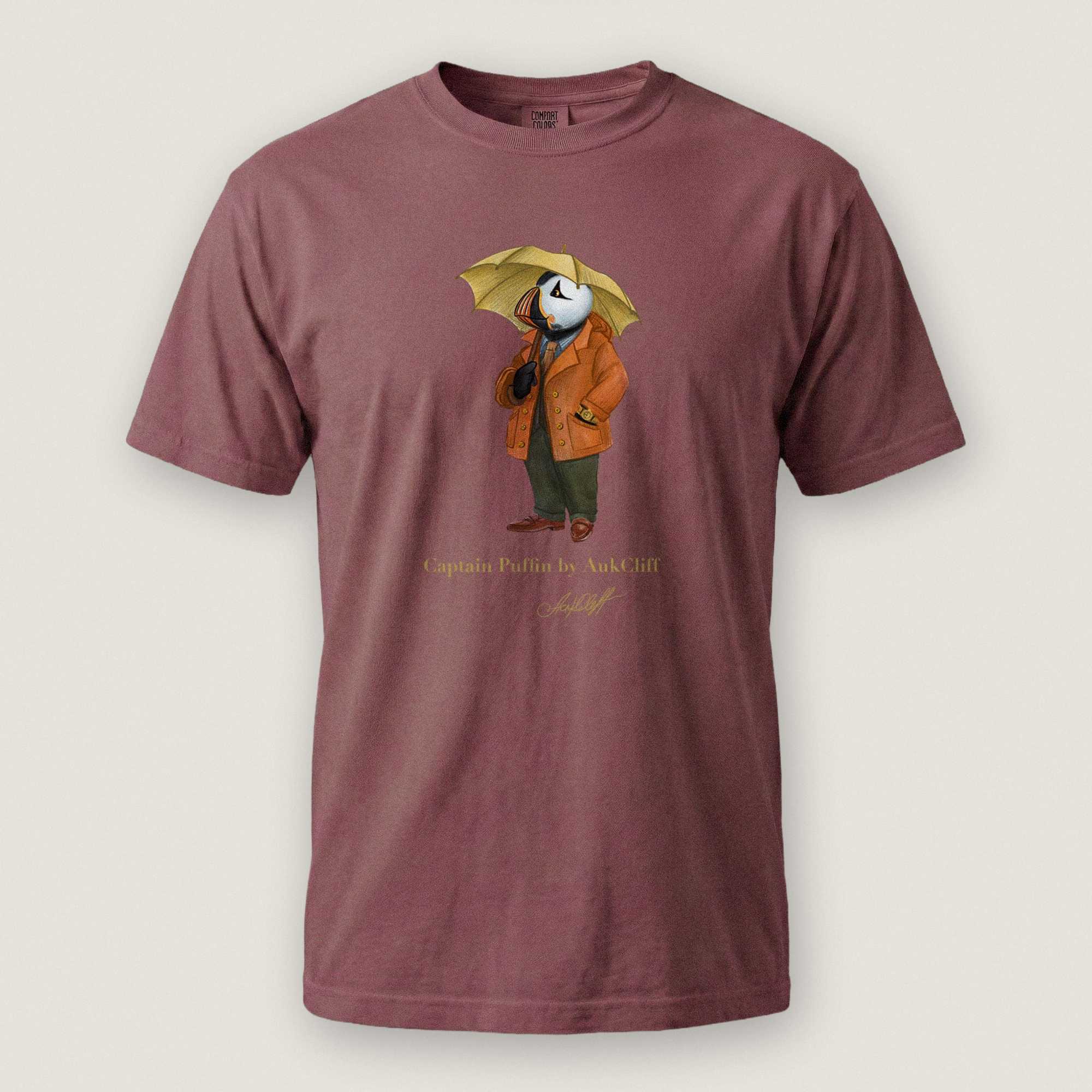 AukCliff Captain Puffin T-shirt Brick / S Captain Puffin™ “The Spring Wanderer” T-Shirt