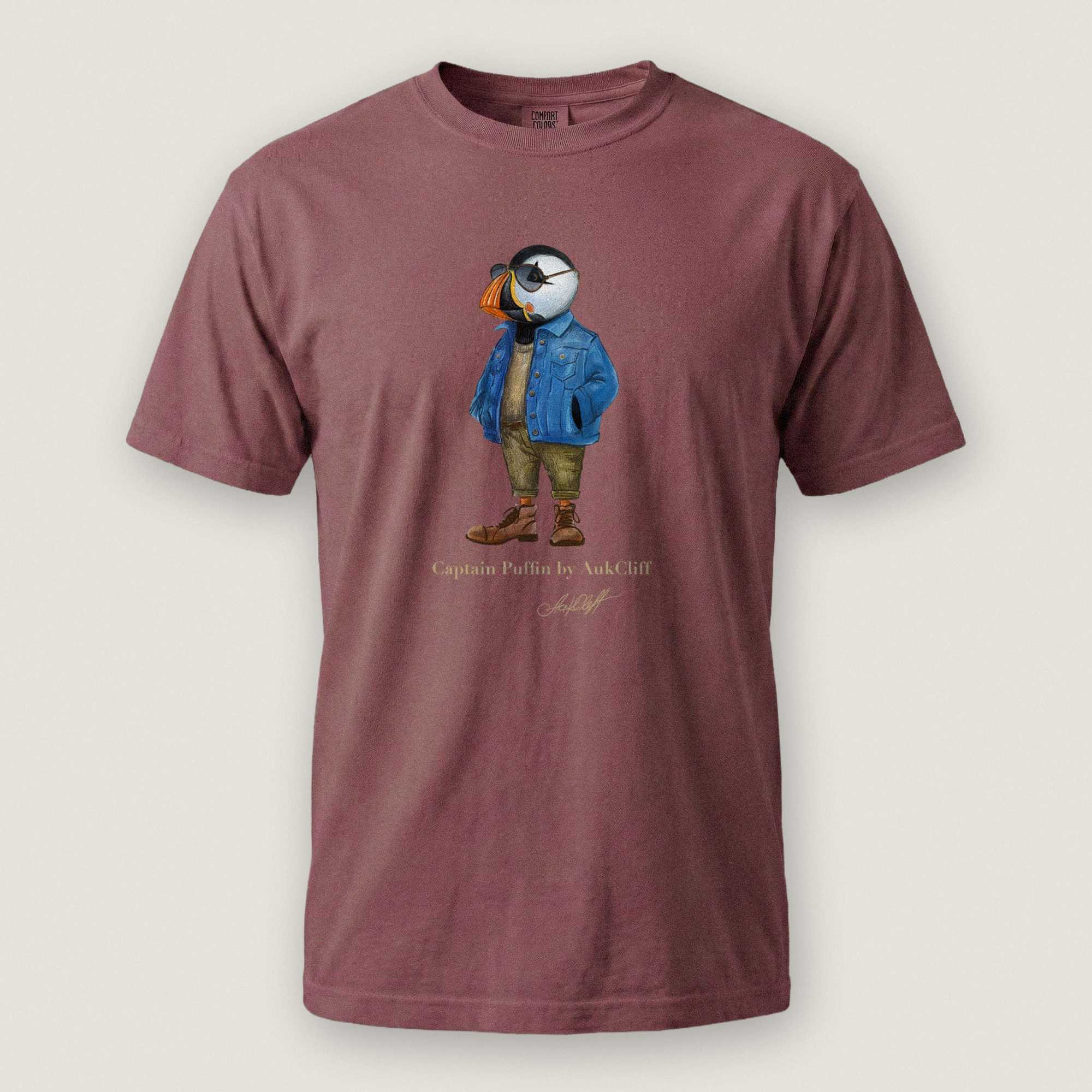 AukCliff Captain Puffin T-shirt Brick / S Captain Puffin™ “The Wanderer” Comfort Colors -Shirt