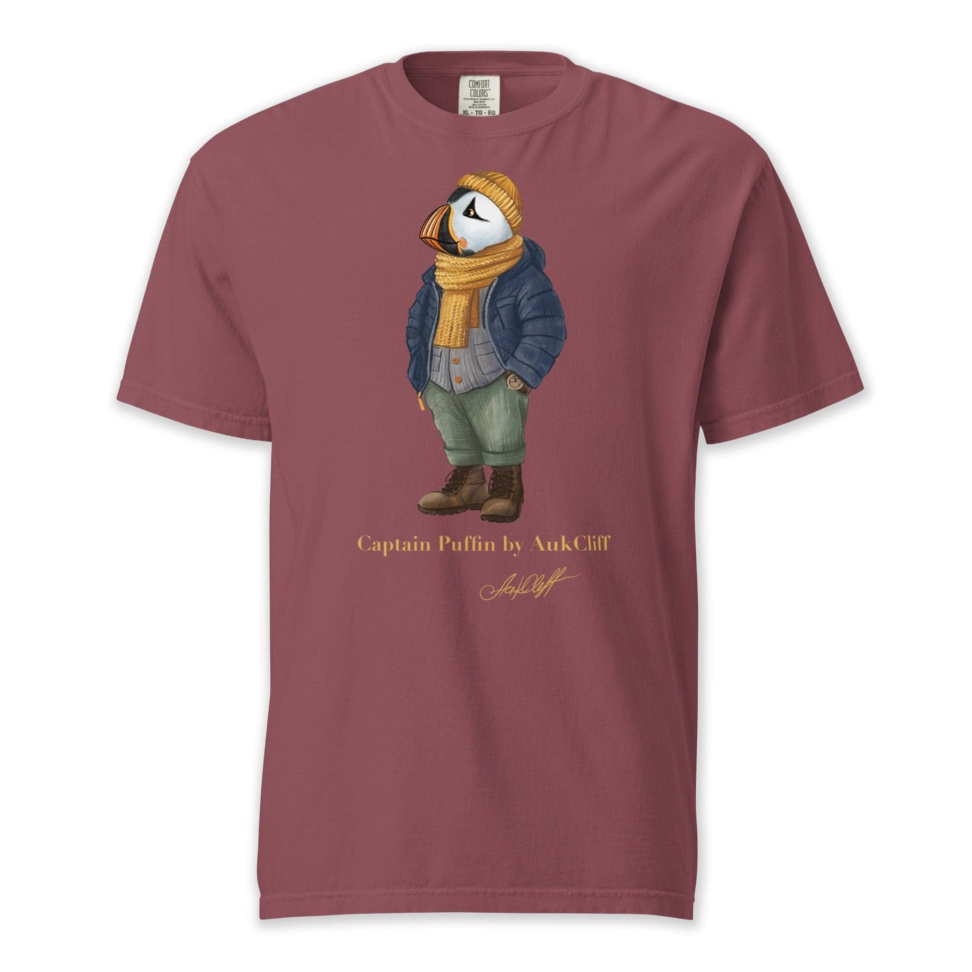 AukCliff Captain Puffin T-shirt Brick / S Captain Puffin™ “The Winter Wanderer” Comfort Colors T-Shirt