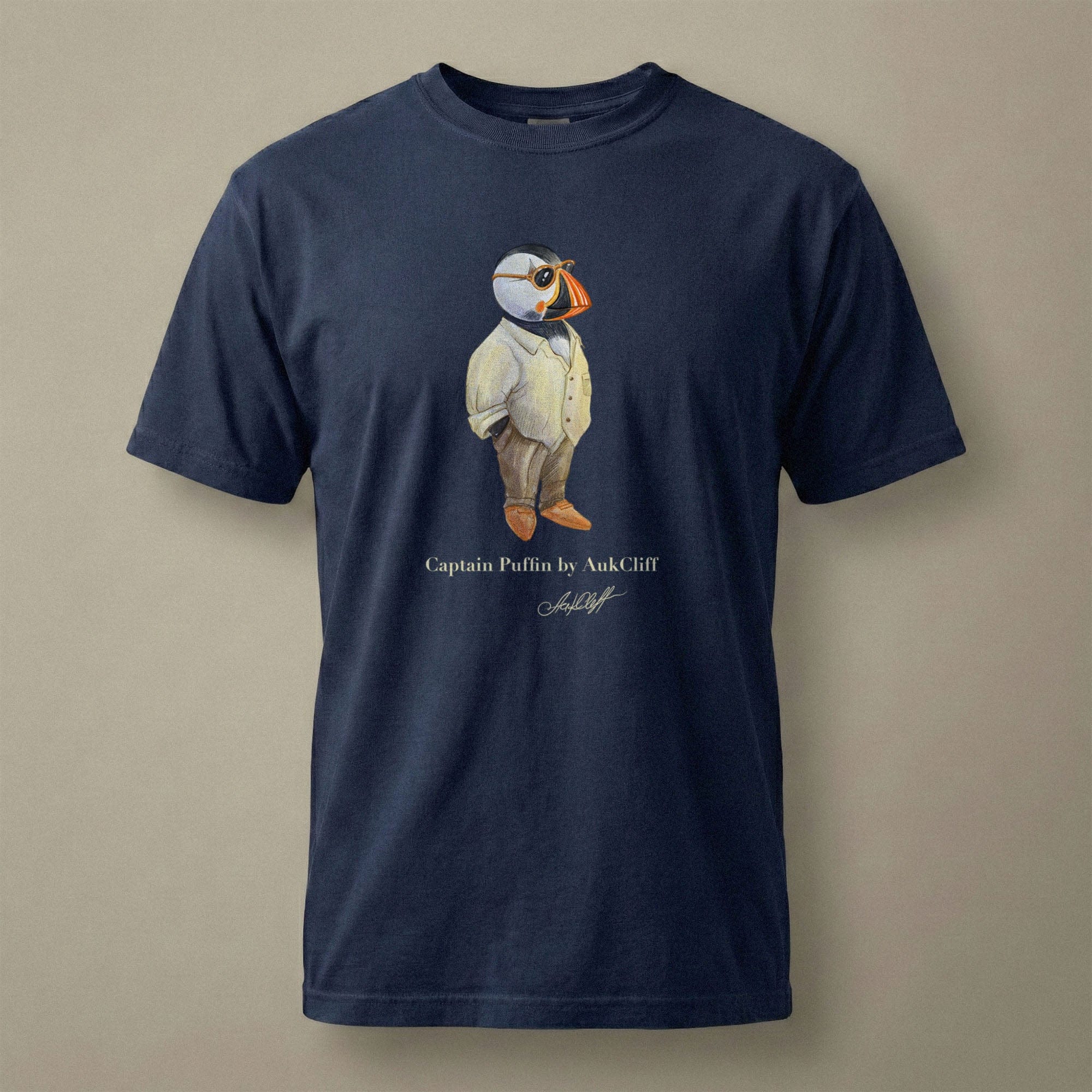 AukCliff Captain Puffin T-shirt Captain Puffin™ Fashion Explorer Comfort Colors T-Shirt