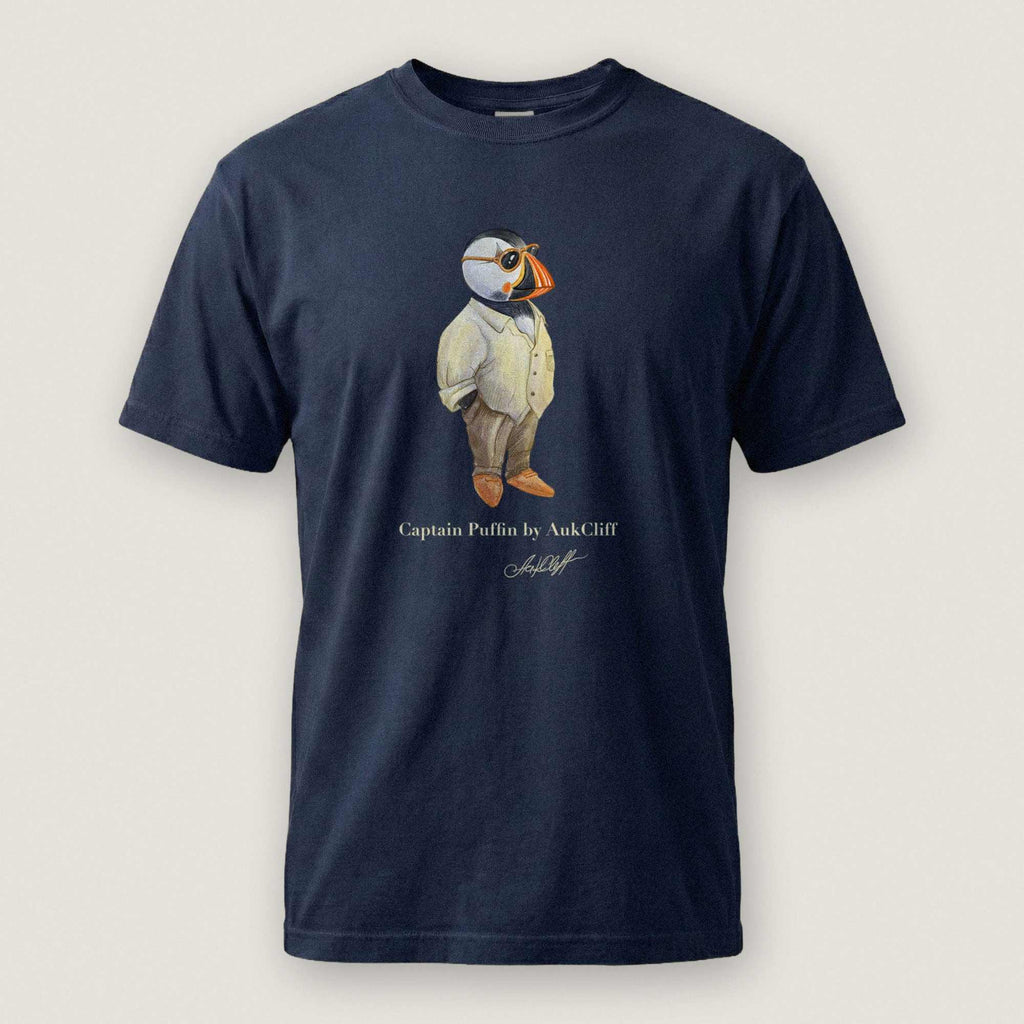AukCliff Captain Puffin T-shirt Captain Puffin™ Fashion Explorer Comfort Colors T-Shirt