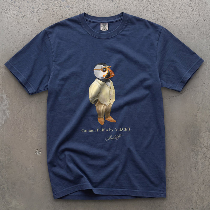 AukCliff Captain Puffin T-shirt Captain Puffin™ Fashion Explorer Comfort Colors T-Shirt