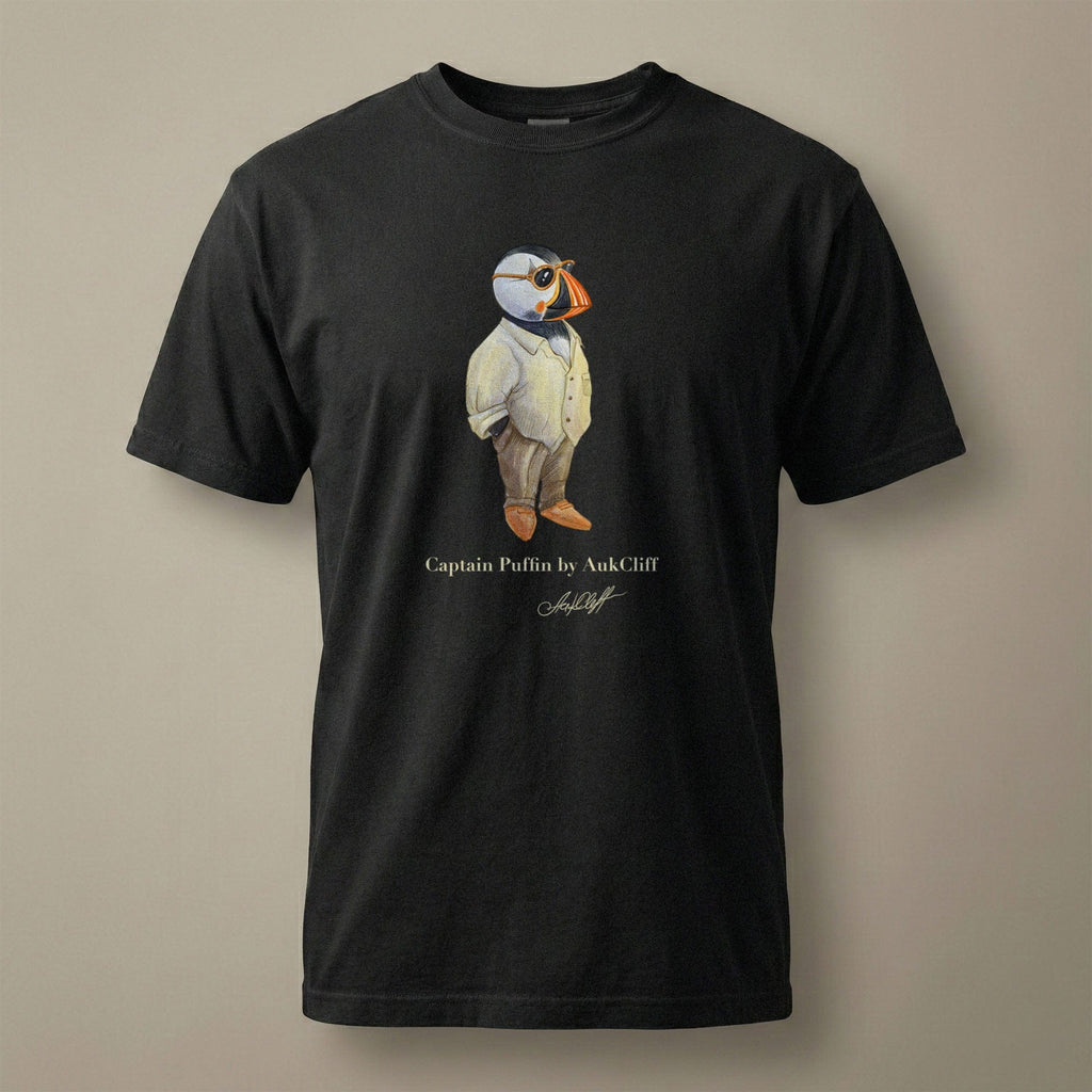AukCliff Captain Puffin T-shirt Captain Puffin™ Fashion Explorer Comfort Colors T-Shirt