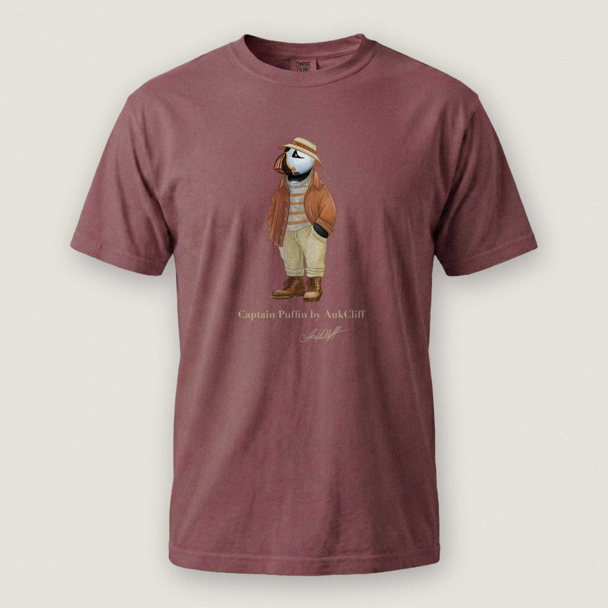 AukCliff® Captain Puffin T-shirt Captain Puffin “Iberian Rambler” Comfort Colors T-Shirt