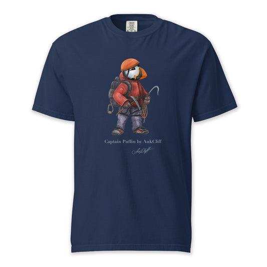 AukCliff Captain Puffin T-shirt Captain Puffin™ Ice Climber Comfort Colors T-Shirt