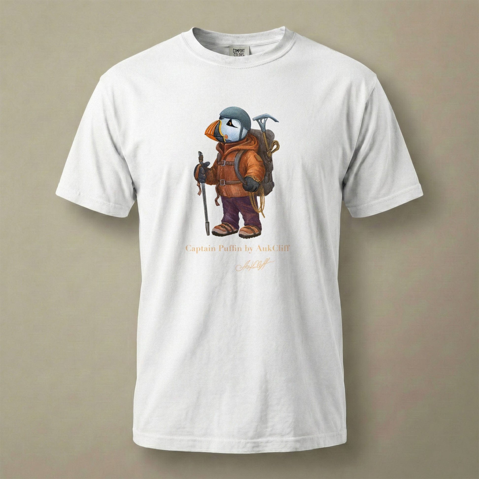 AukCliff Captain Puffin T-shirt Captain Puffin™ Mountaineer Comfort Colors T-Shirt