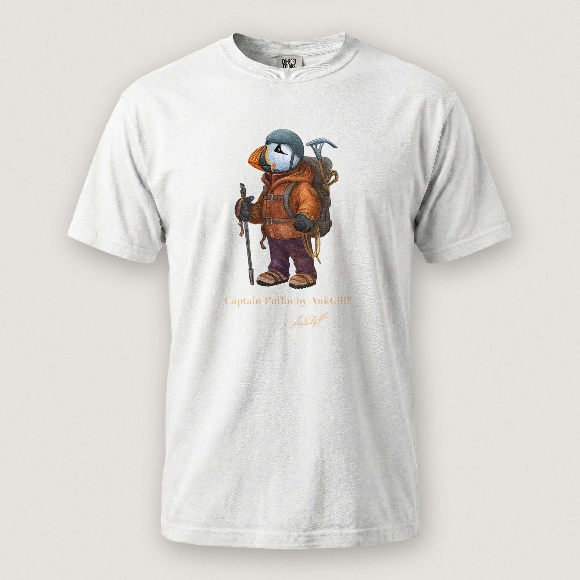 AukCliff Captain Puffin T-shirt Captain Puffin™ Mountaineer Comfort Colors T-Shirt