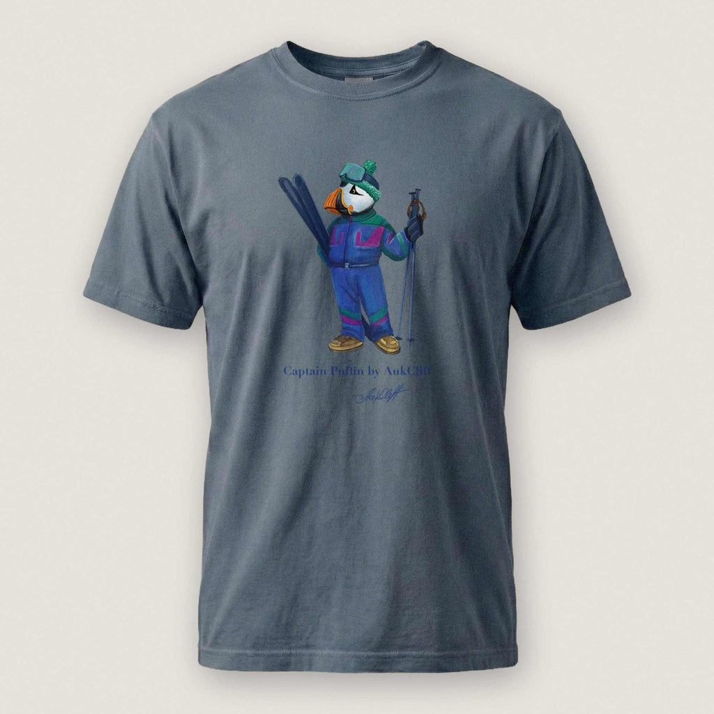AukCliff Captain Puffin T-shirt Captain Puffin™ Retro Ski Comfort Colors T-Shirt