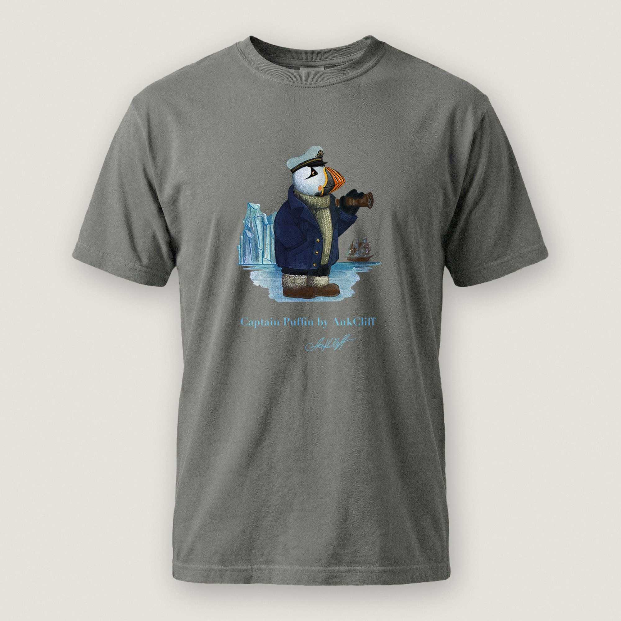 AukCliff Captain Puffin T-shirt Grey / S Captain Puffin™ Arctic Sailor Comfort Colors T-Shirt