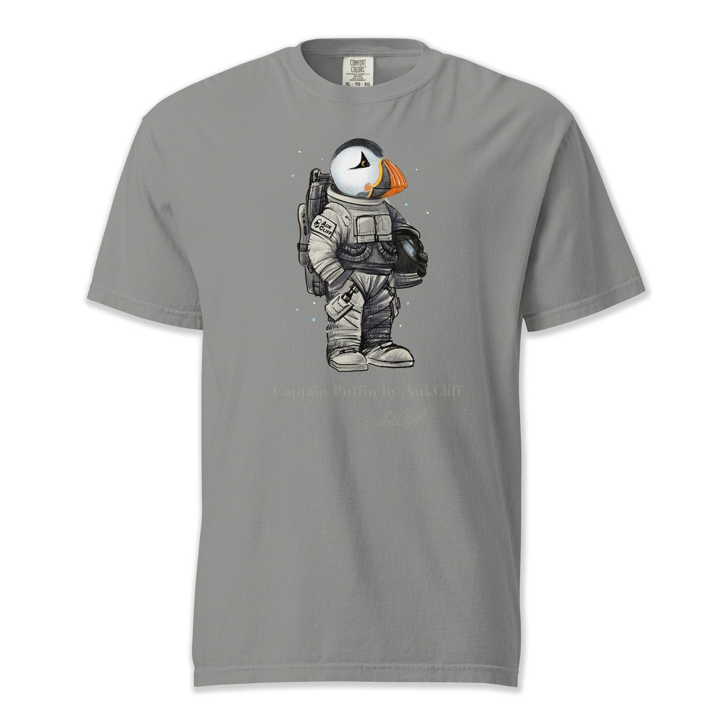 AukCliff Captain Puffin T-shirt Grey / S Captain Puffin™ Astronaut Comfort Colors T-Shirt