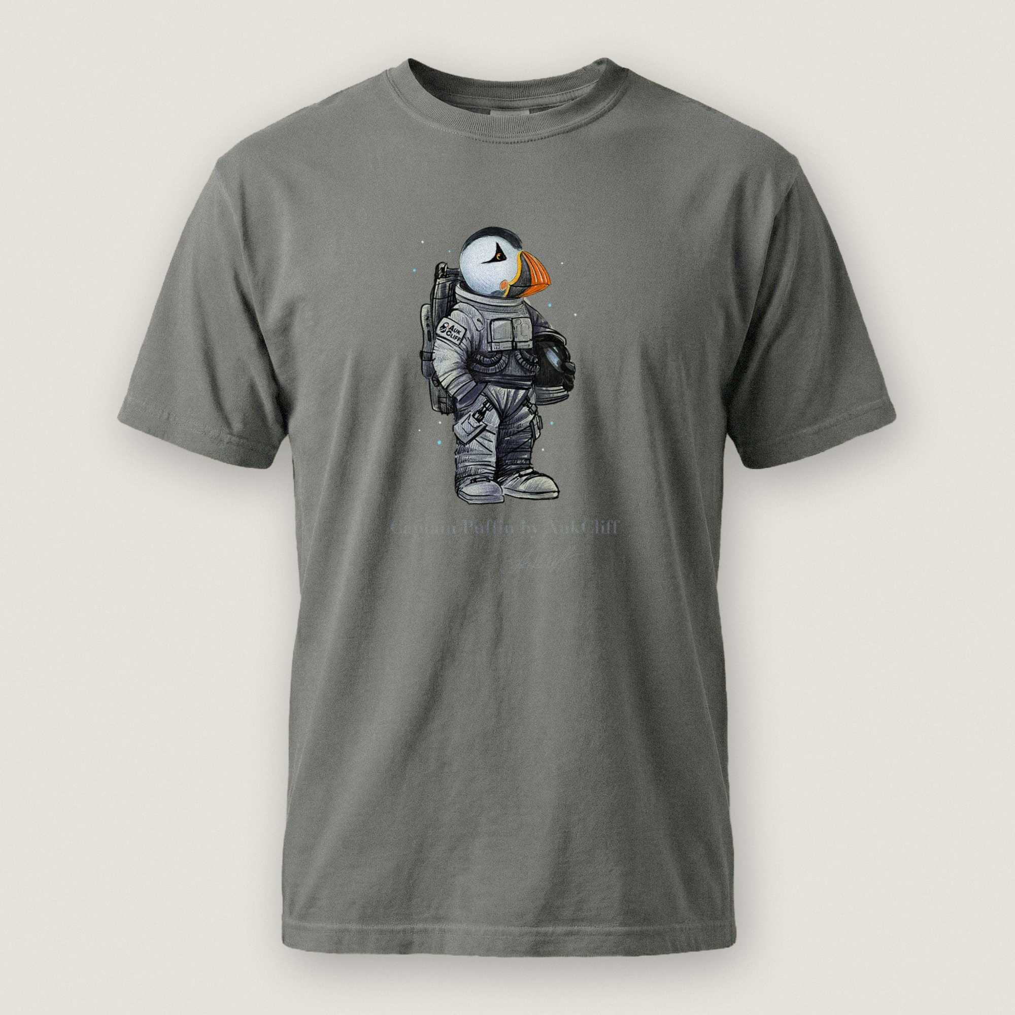 AukCliff Captain Puffin T-shirt Grey / S Captain Puffin™ Astronaut Comfort Colors T-Shirt