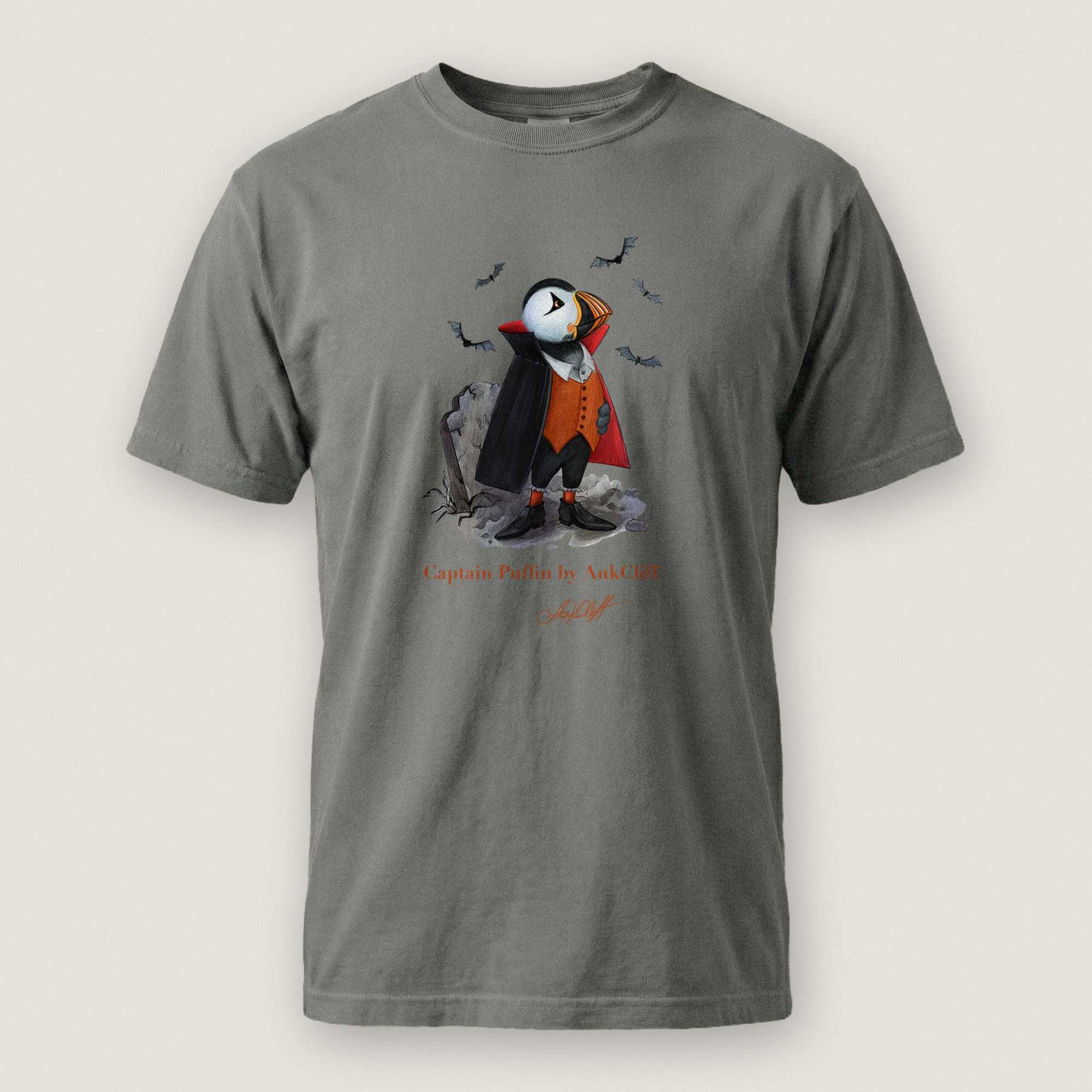AukCliff Captain Puffin T-shirt Grey / S Captain Puffin™ "Count Dracula" Comfort Colors T-Shirt