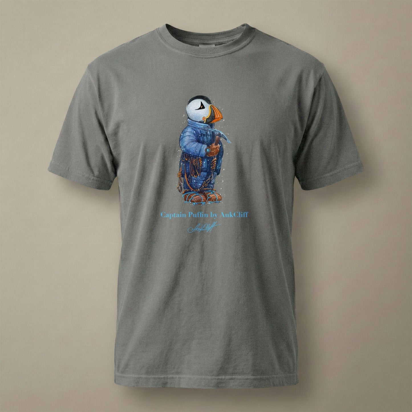 AukCliff Captain Puffin T-shirt Grey / S Captain Puffin™ Everest Expedition Comfort Colors T-Shirt